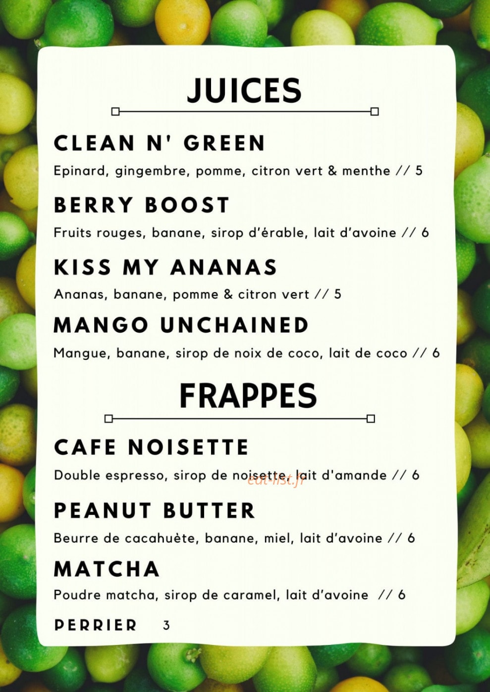 Coffee Club — carte page 2