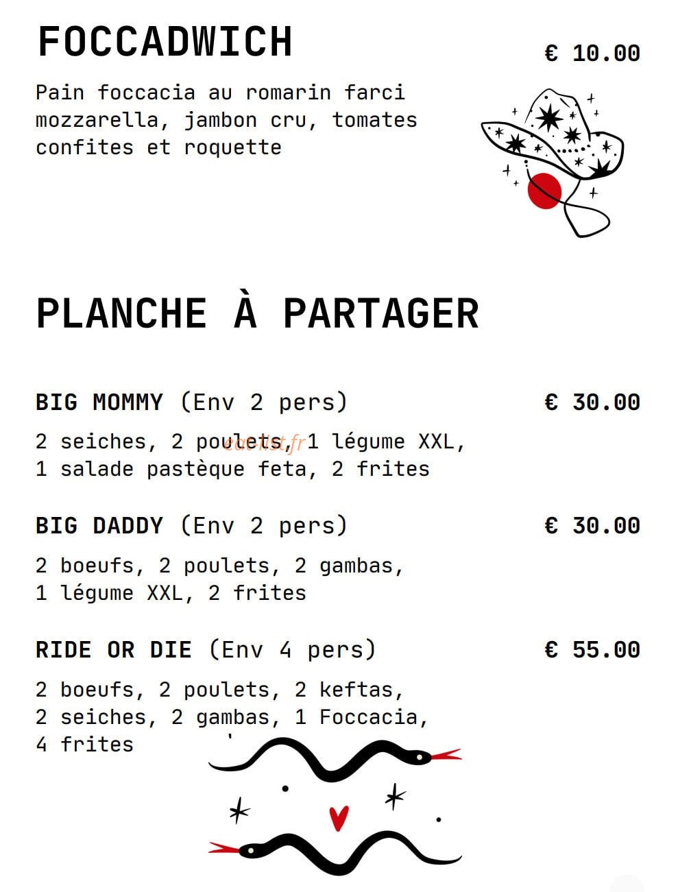 Coyot Bar — carte page 3