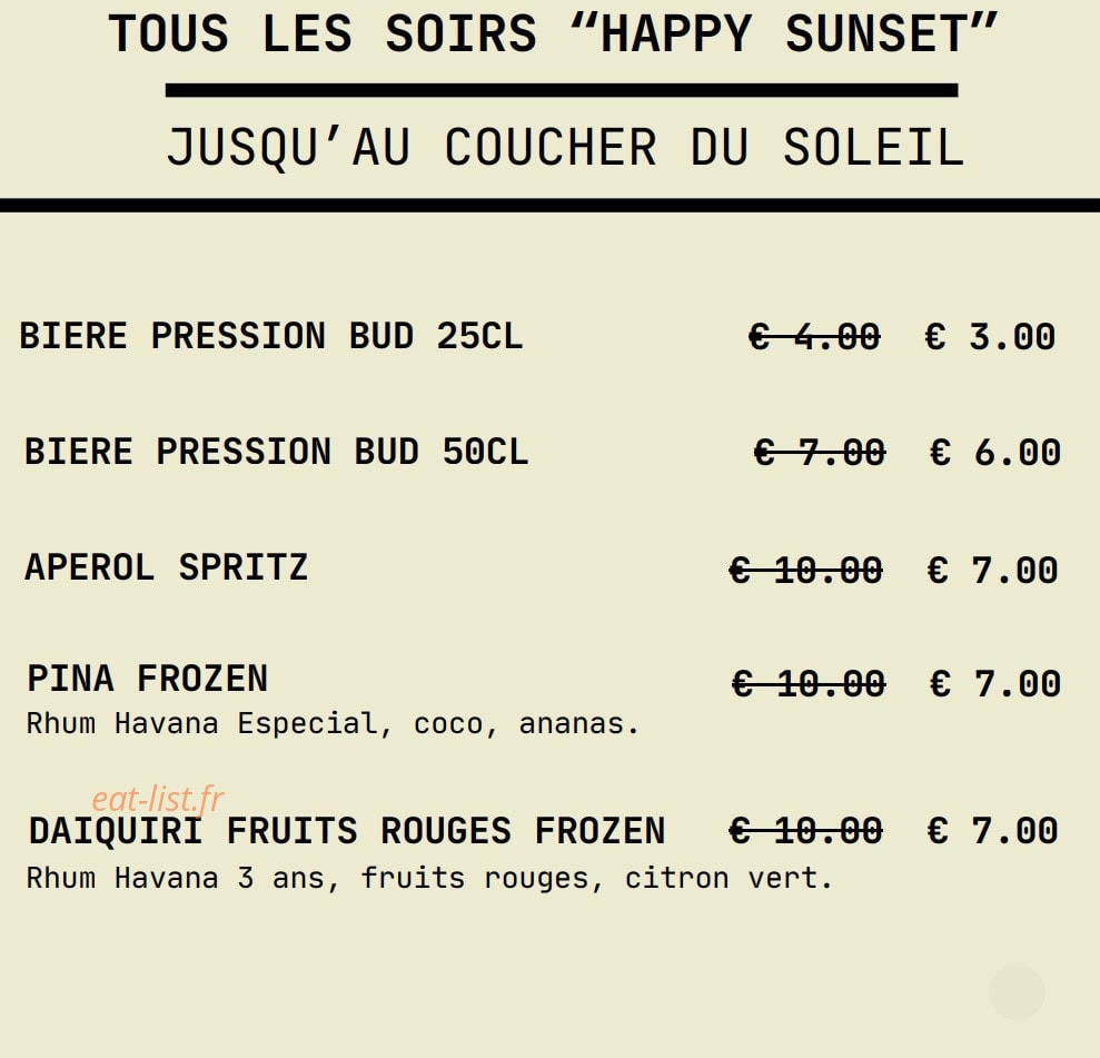 Coyot Bar — carte page 5