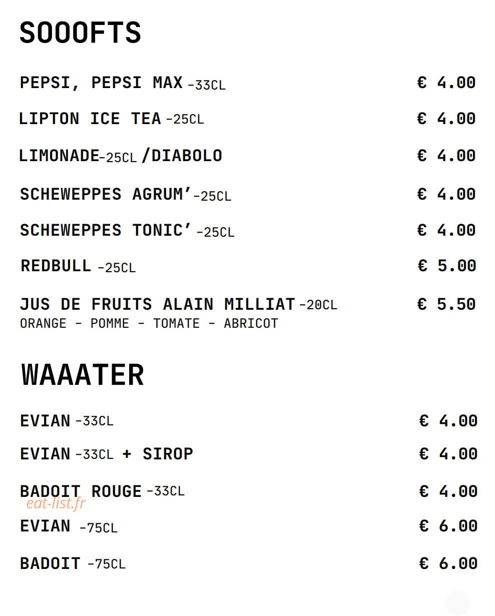 Coyot Bar — carte page 7
