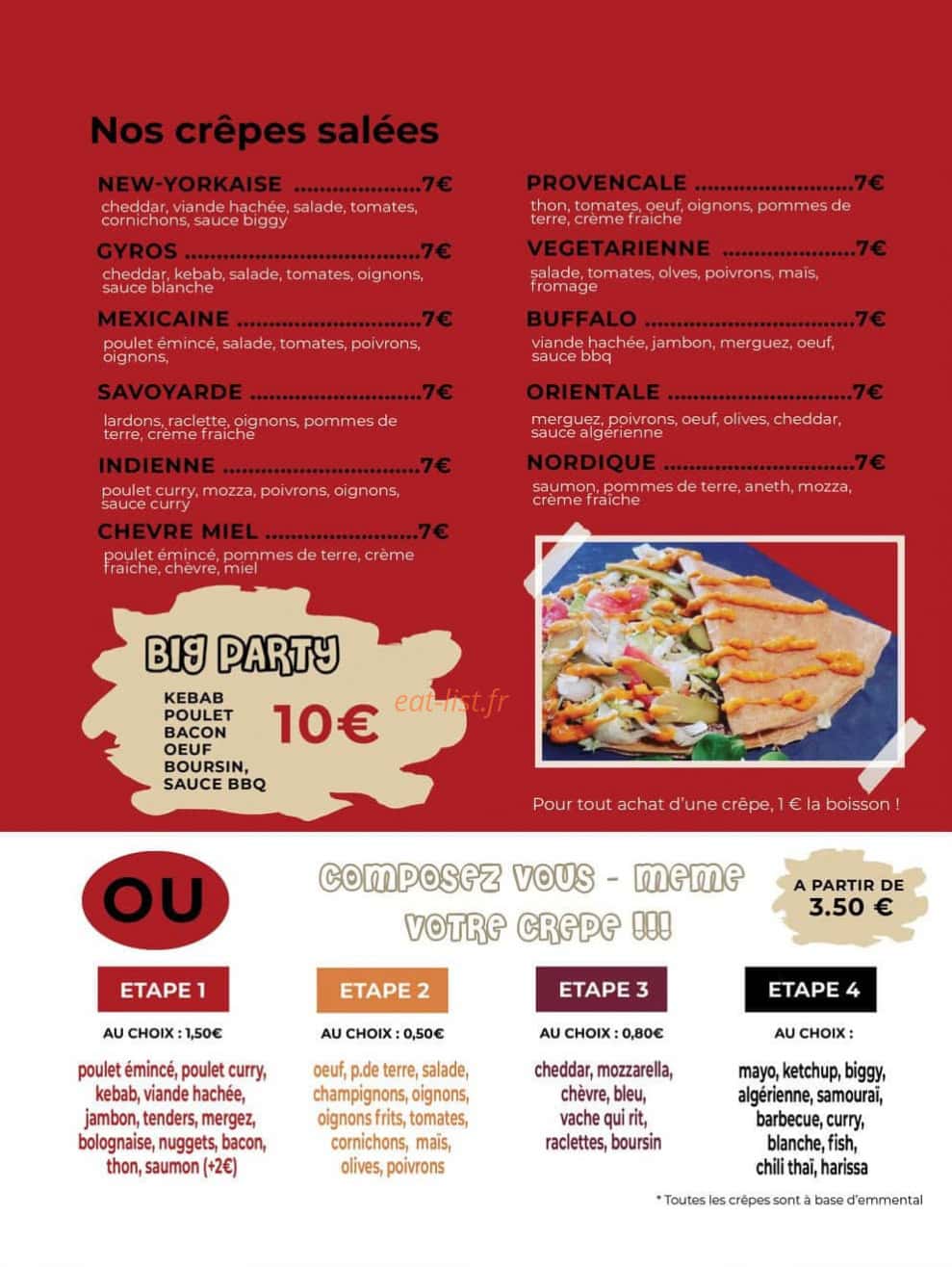 Crep'Party — carte page 1