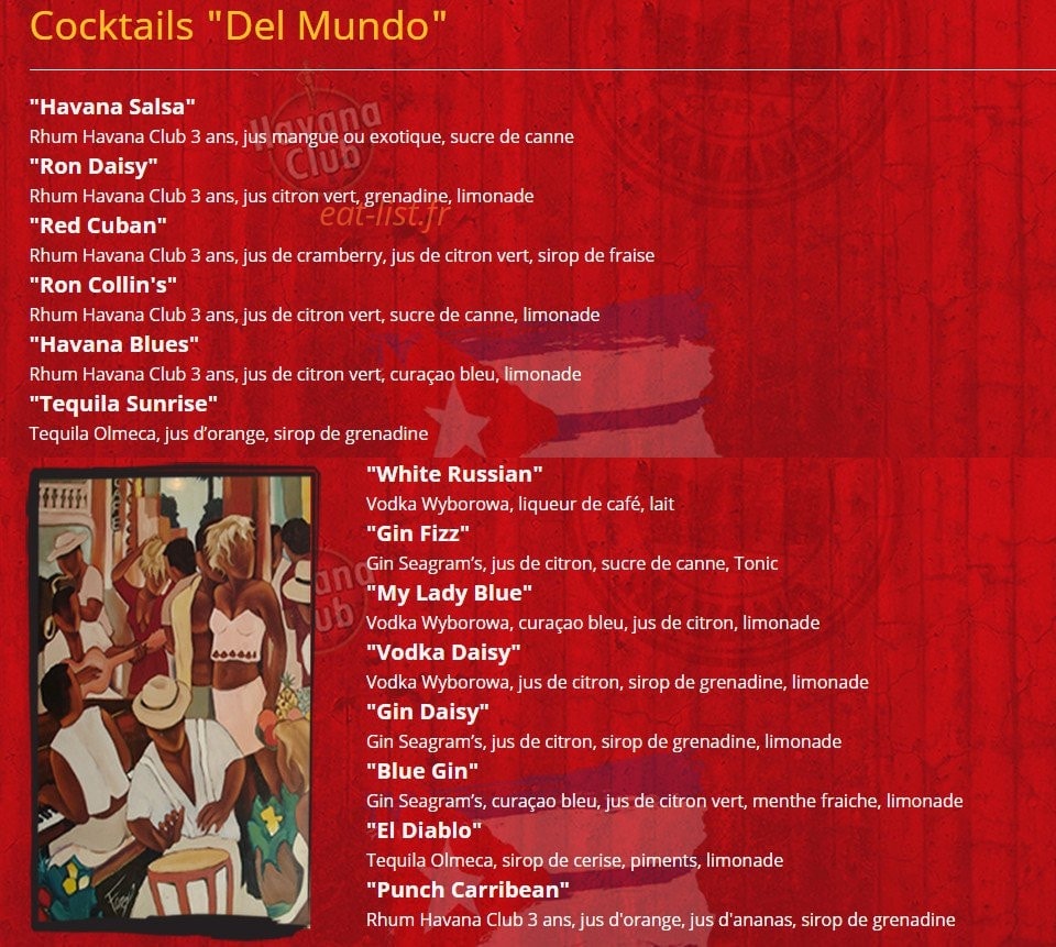 Cubanito — carte page 4