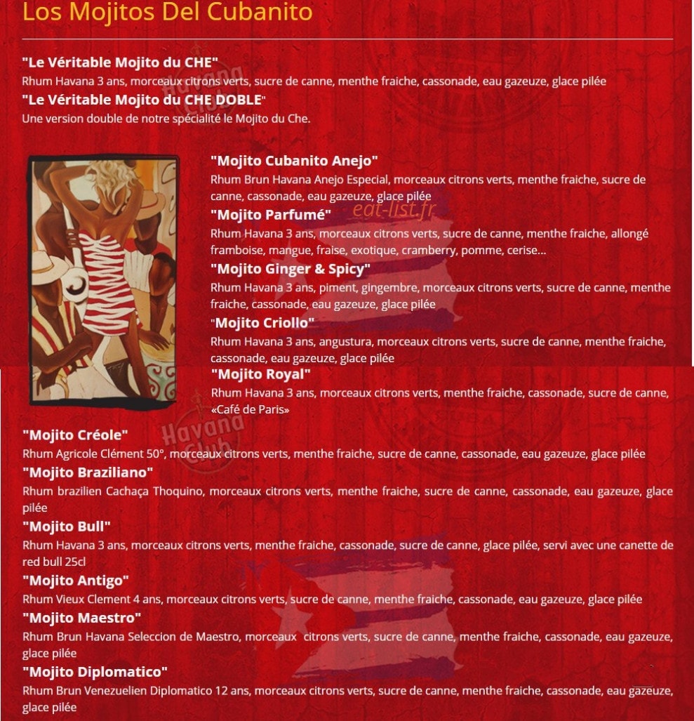Cubanito — carte page 1