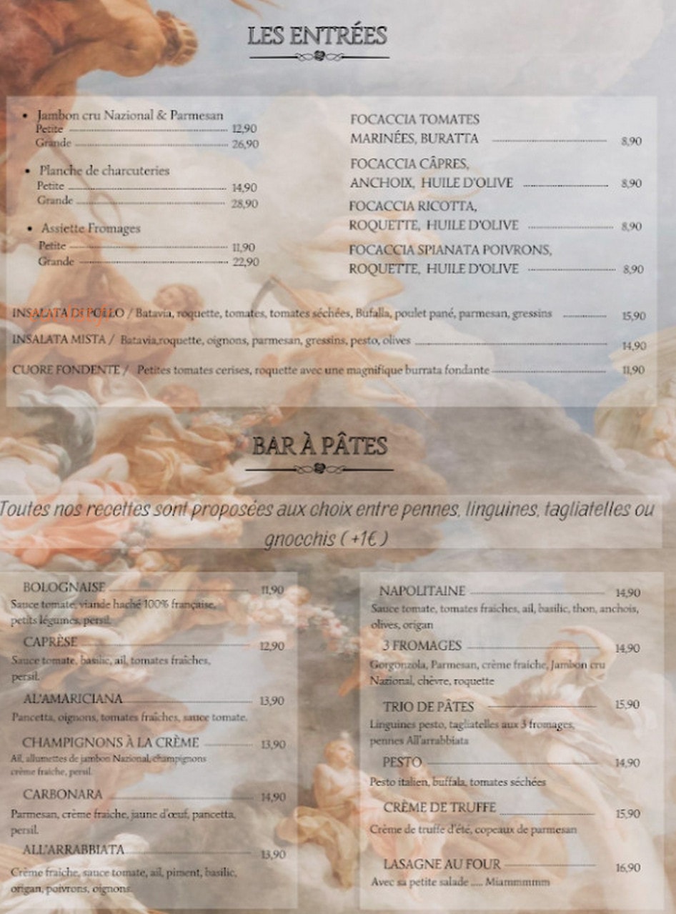 Cucina Nostra — carte page 1