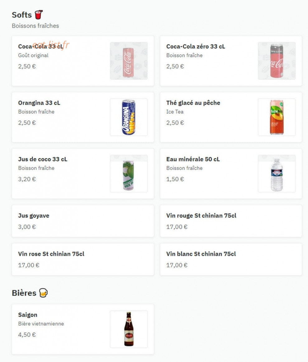 Cuisine S — carte page 7
