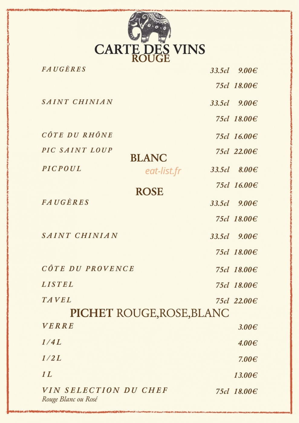 Curry Masala — carte page 12