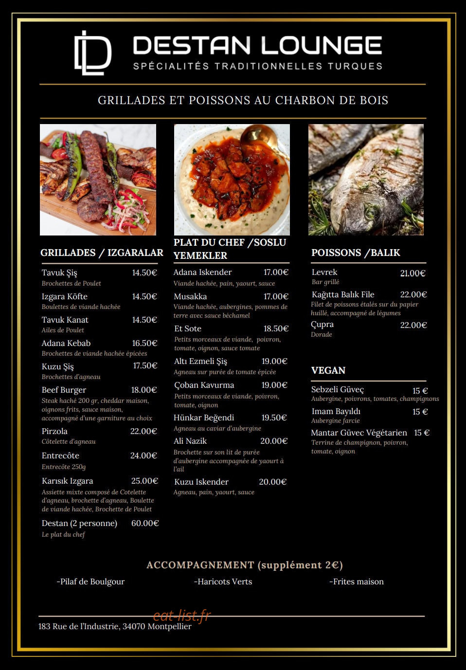 Destan Lounge — carte page 3