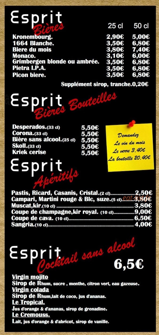 Esprit vin — carte page 8