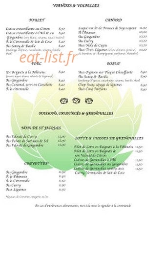 Fleurs De Jade — carte page 4