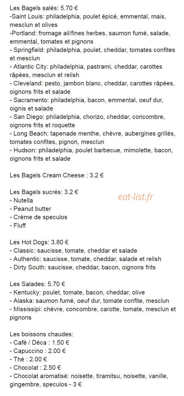 Food Food — carte page 1