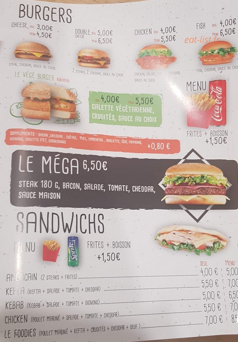 Foodies — carte page 2