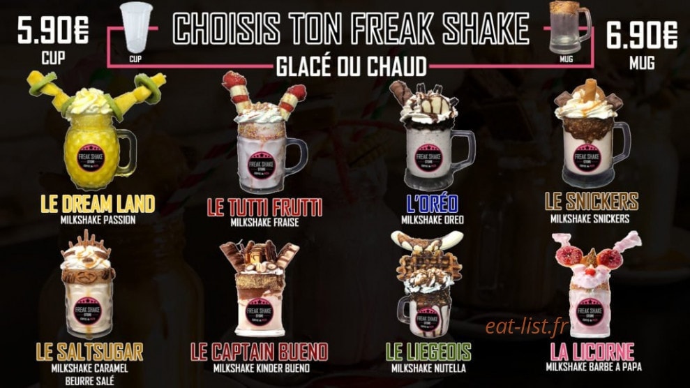 Freakshake — carte page 4