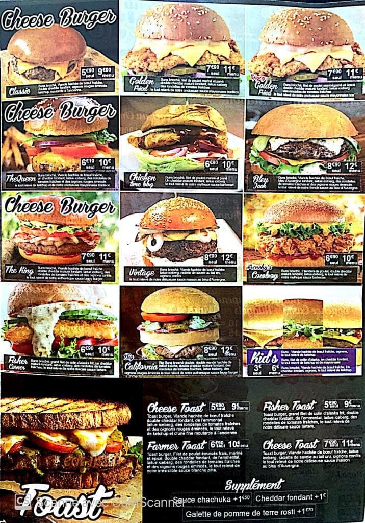 Frenchie's Tacos Montpellier — carte page 1