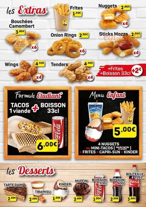Full Chicken — carte page 3