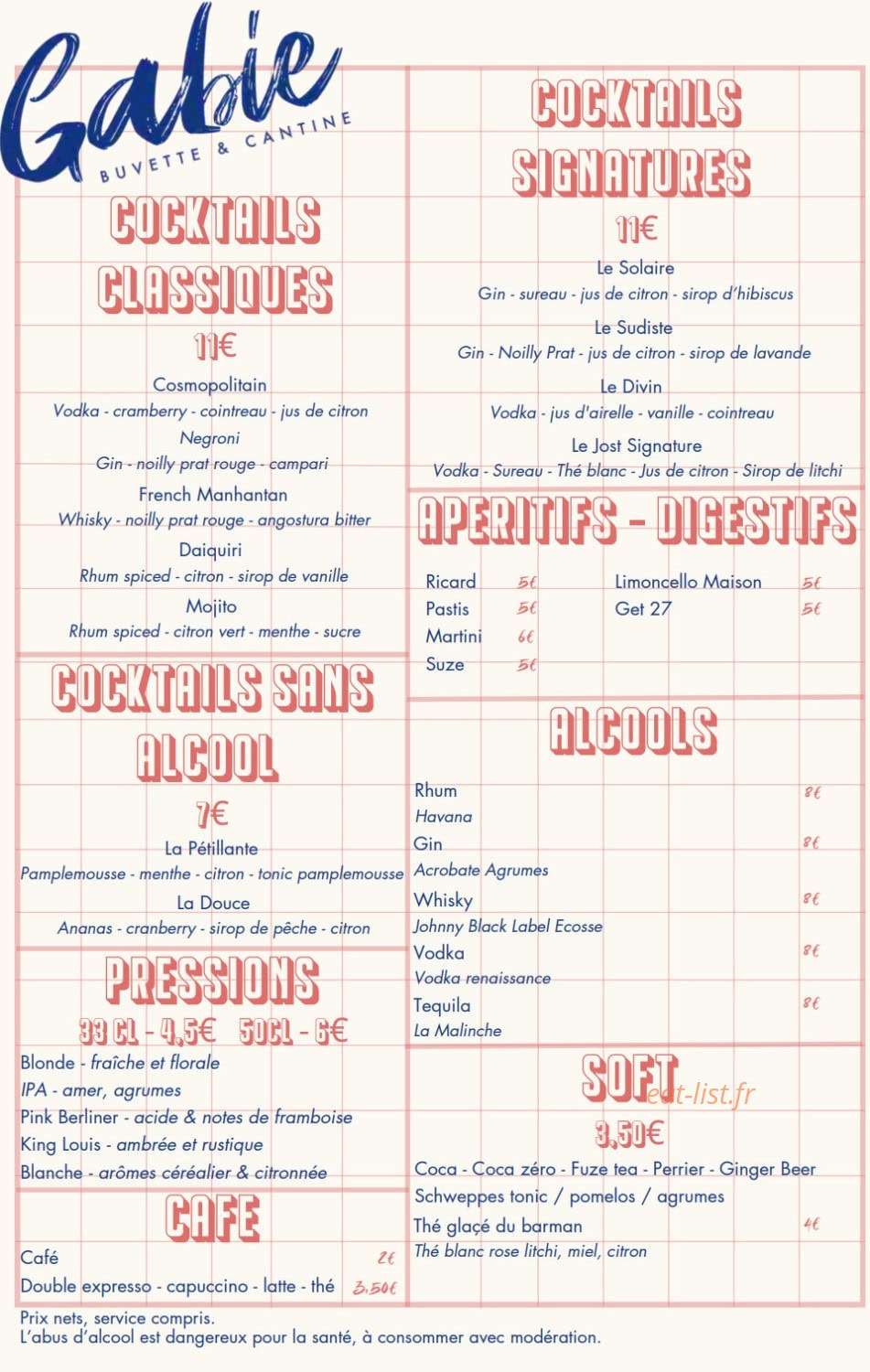 Gabie — carte page 2
