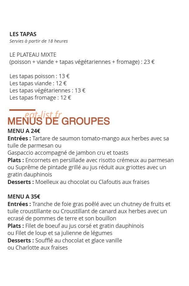 Gazette Café — carte page 2