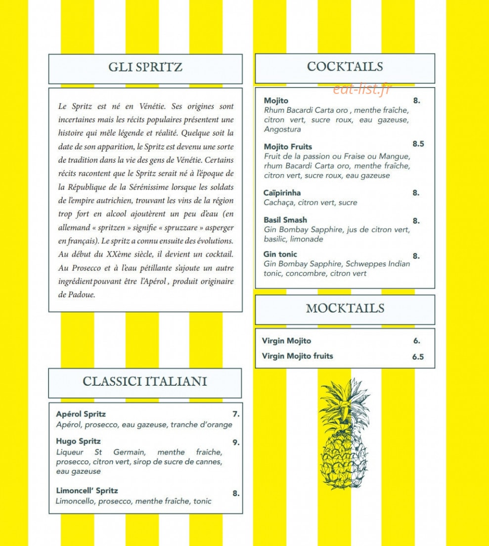 Giorgia Trattoria — carte page 9