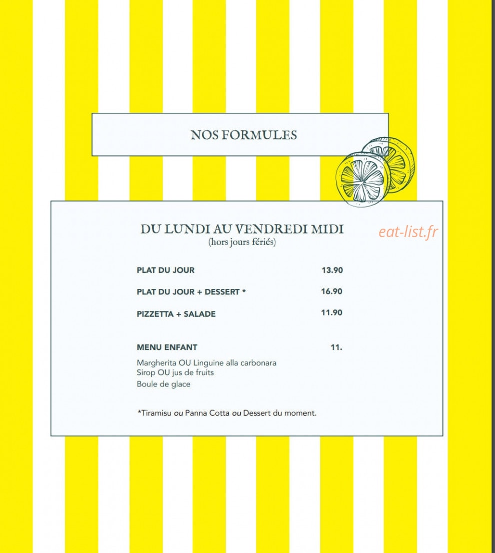 Giorgia Trattoria — carte page 2