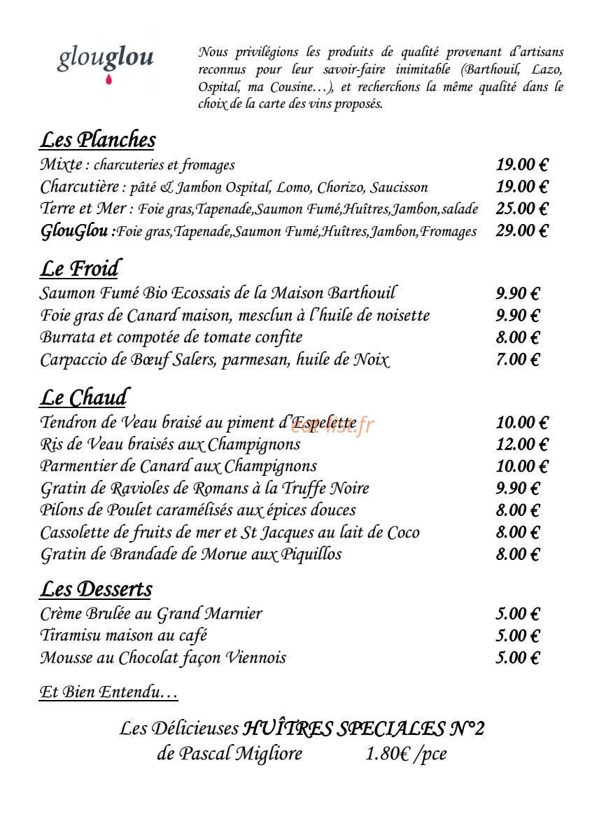 Glouglou — carte page 2