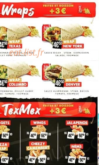 Go Burger — carte page 3