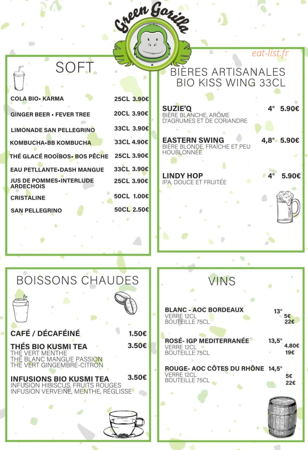 Green Gorilla — carte page 2