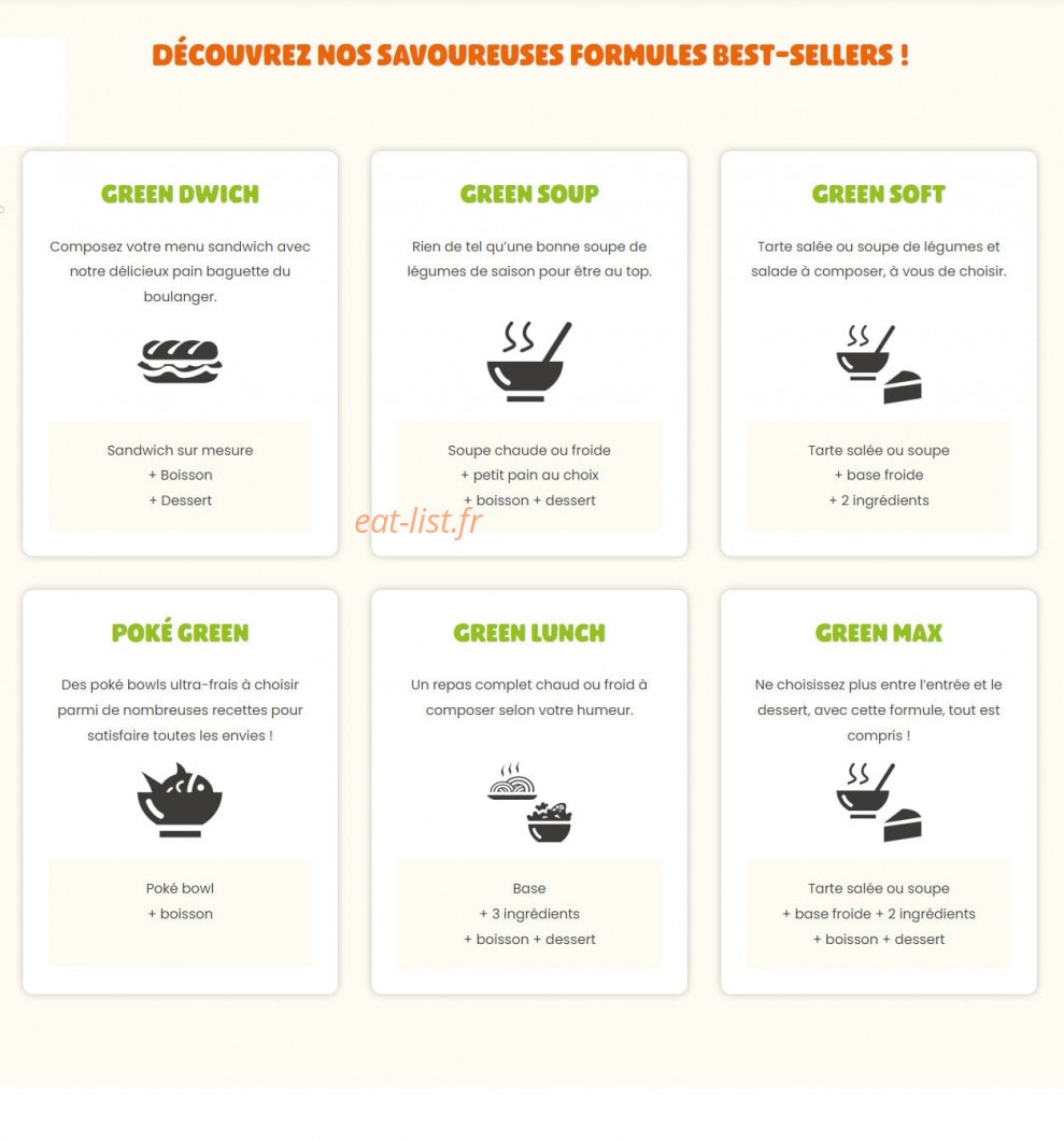 Green sur mesure — carte page 1