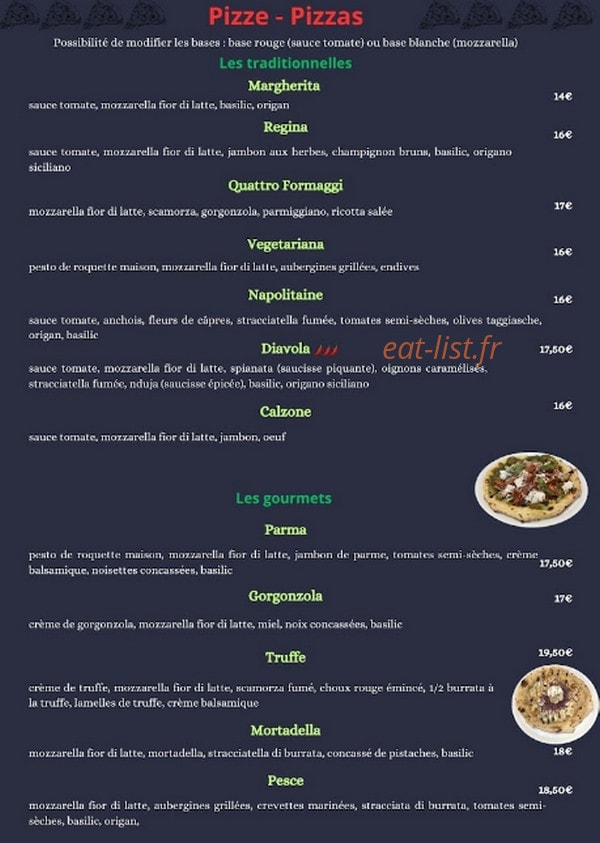 Il Bar A Pizze — carte page 1