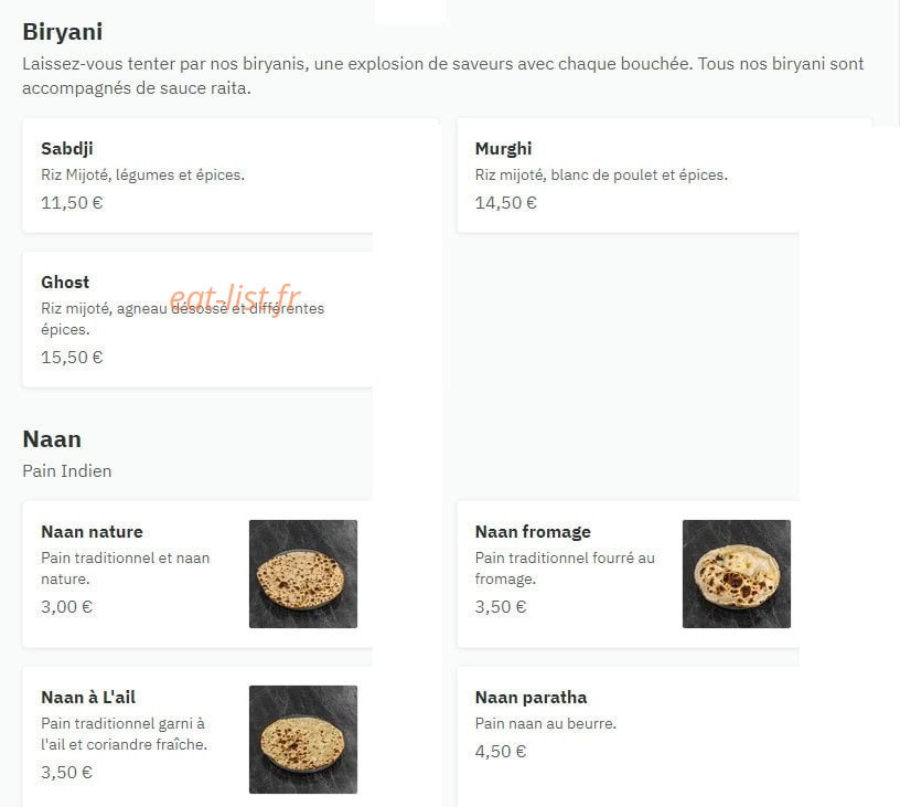 Jiana Coffee — carte page 2