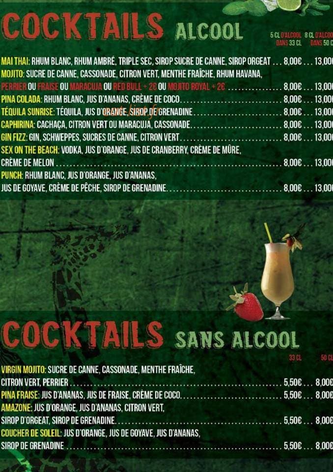 Jungle Pub — carte page 3