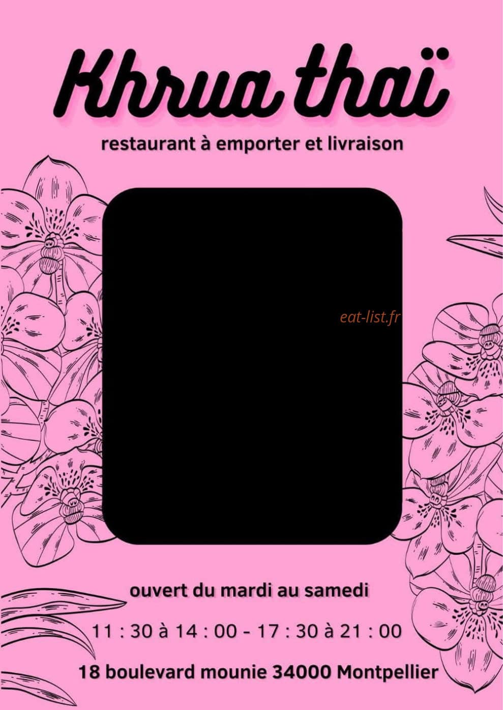Khrua Thai — carte page 1