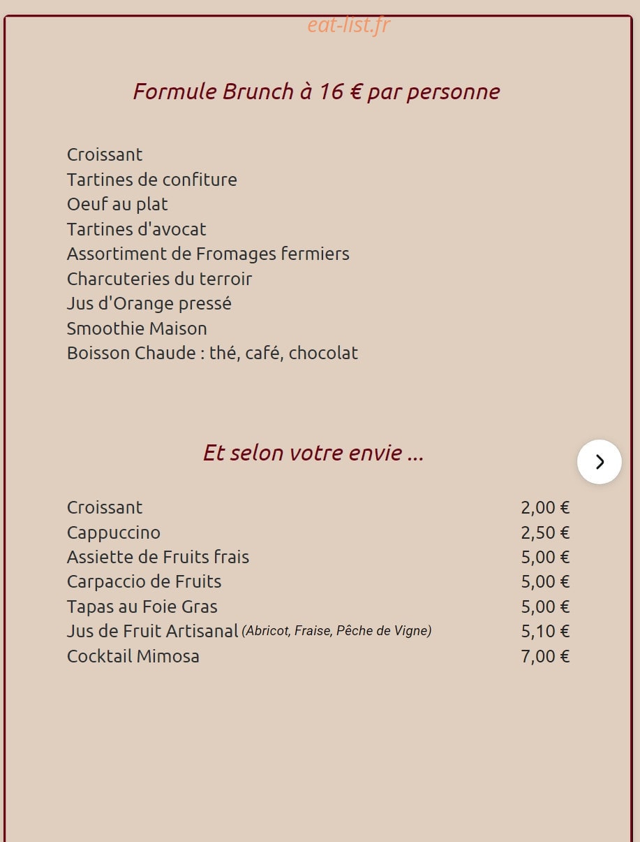 L'Accoudoir — carte page 3