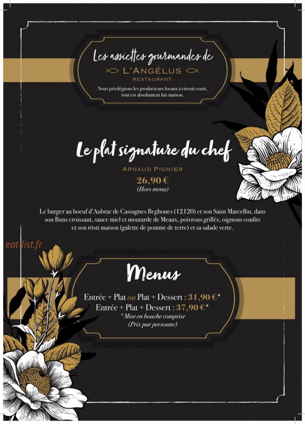 L'Angelus — carte page 1