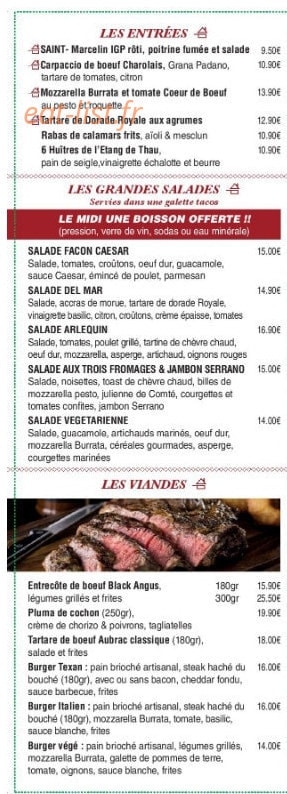 L'Arlequin — carte page 1
