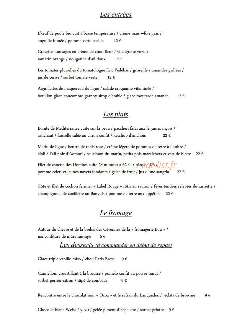 L' artichaut — carte page 3
