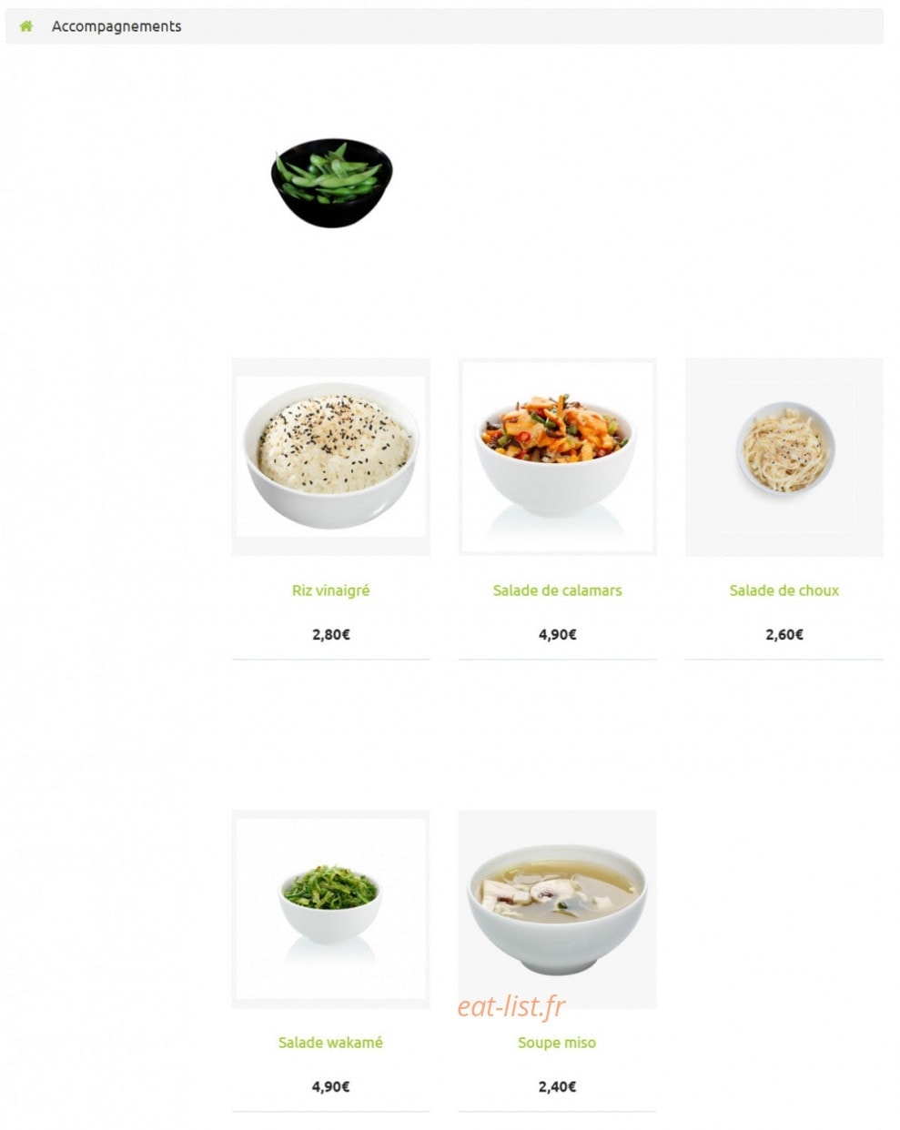 L'Atelier du Sushi — carte page 11