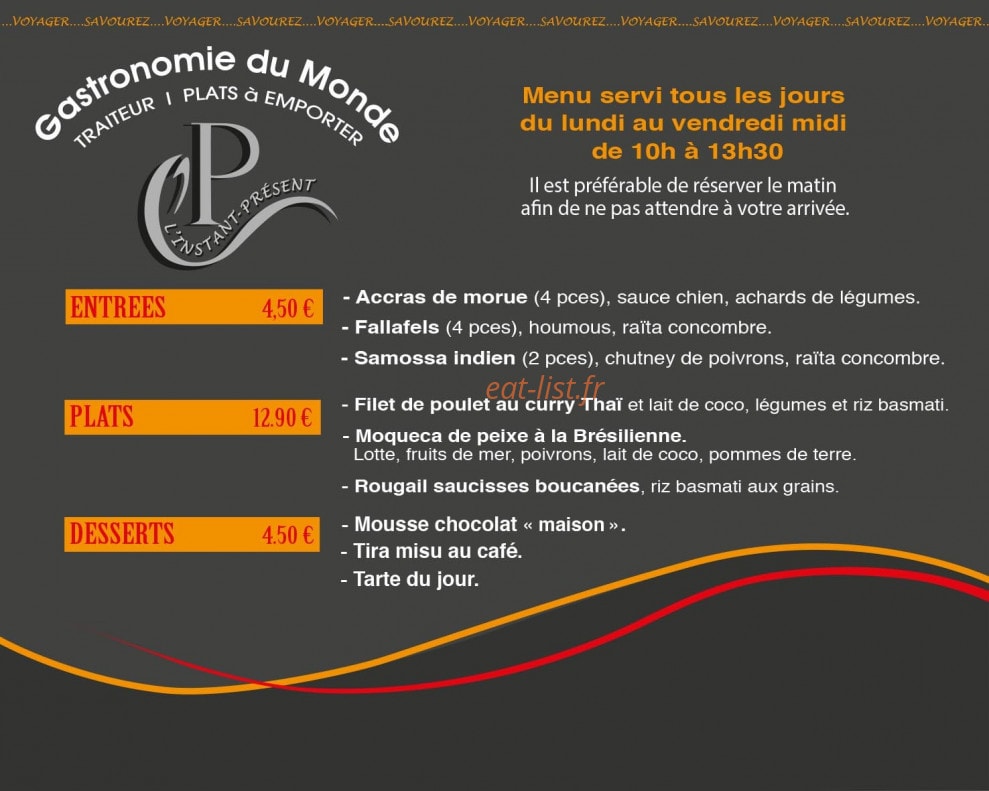 L'Instant - Présent — carte page 1