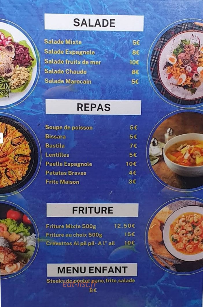 L'ocean Fish — carte page 1
