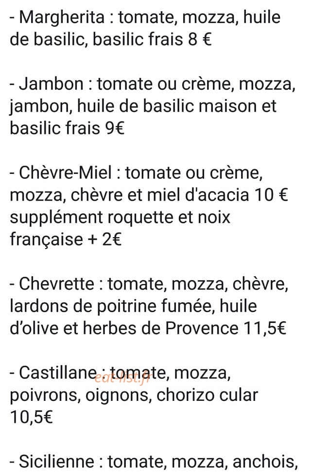 L’Origan — carte page 2