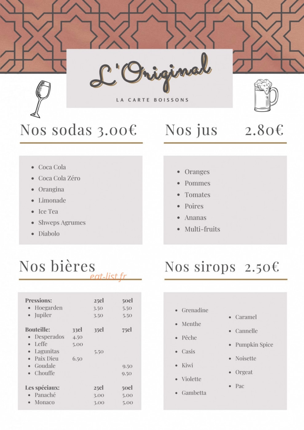 L'Original — carte page 5