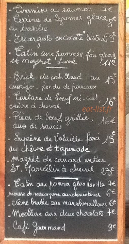La Bistrote — carte page 7
