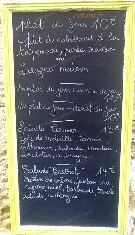 La Bistrote — carte page 4