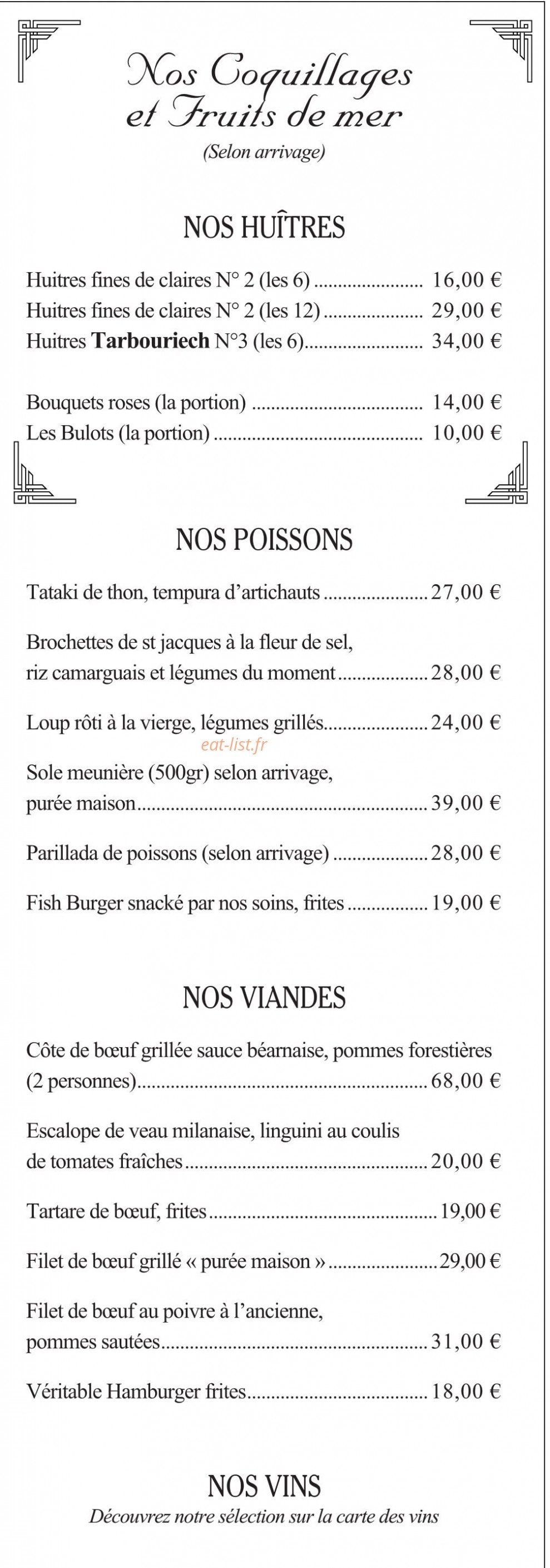 La Brasserie Du Théâtre — carte page 4
