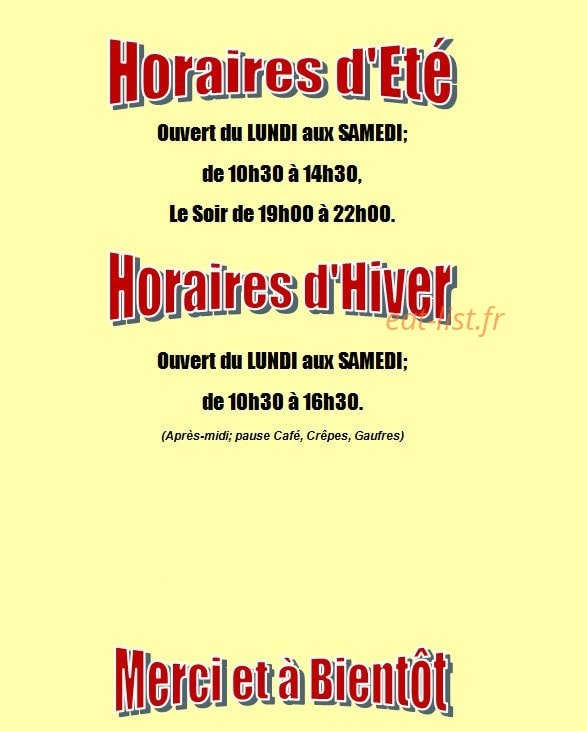 La Cabane du Lez — carte page 5