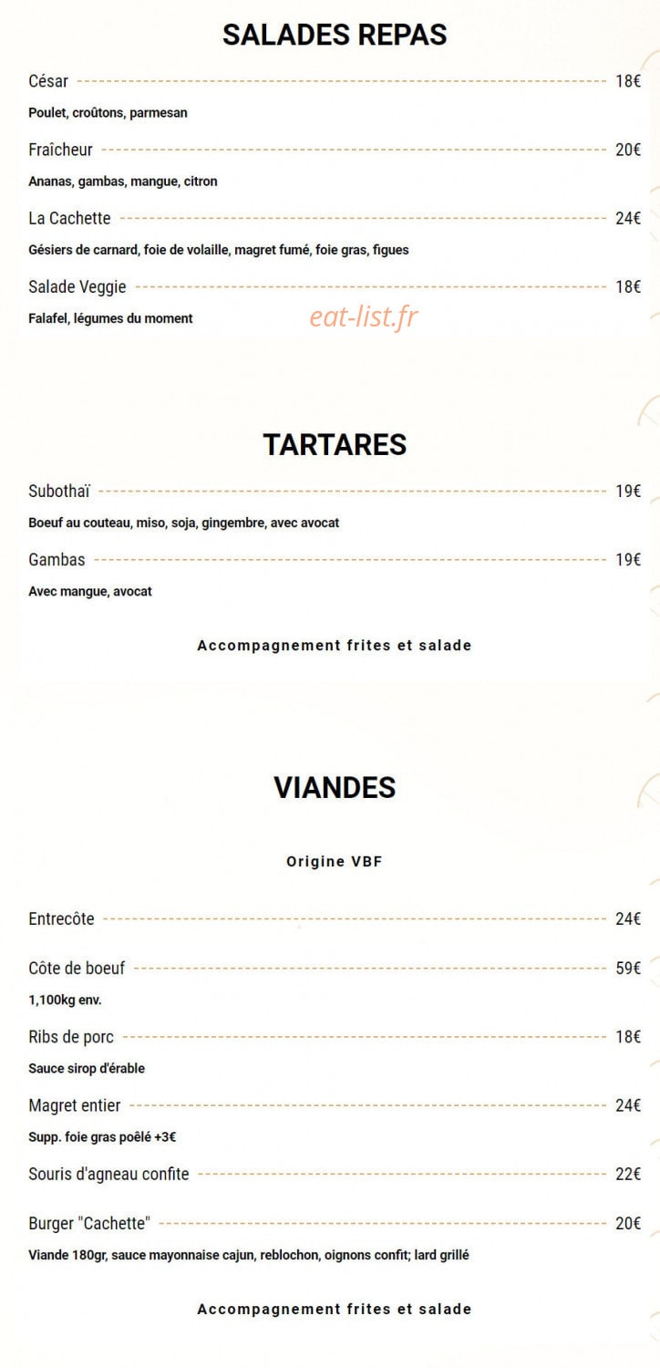 La Cachette — carte page 2