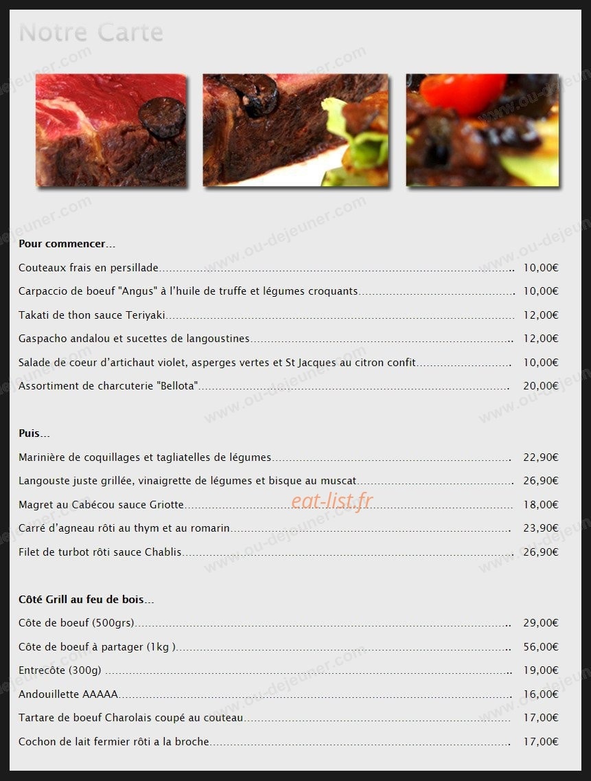 La chistera — carte page 2
