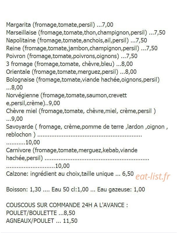 La cigale — carte page 1