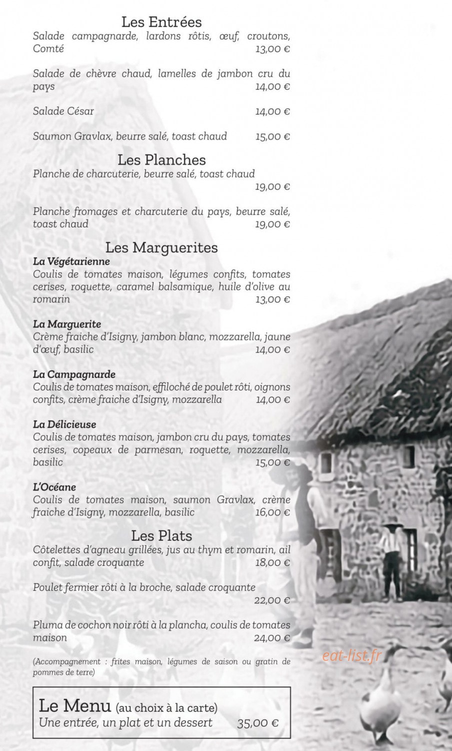 La Ferme de Marguerite — carte page 2