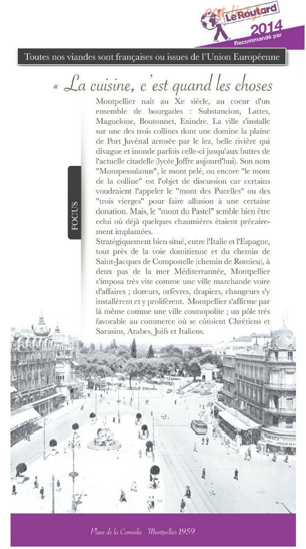 La Grande Brasserie — carte page 1