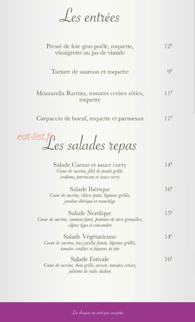 La Grande Brasserie — carte page 3