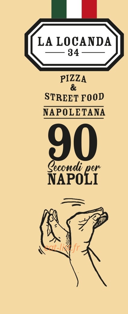 La Locanda 34 — carte page 1